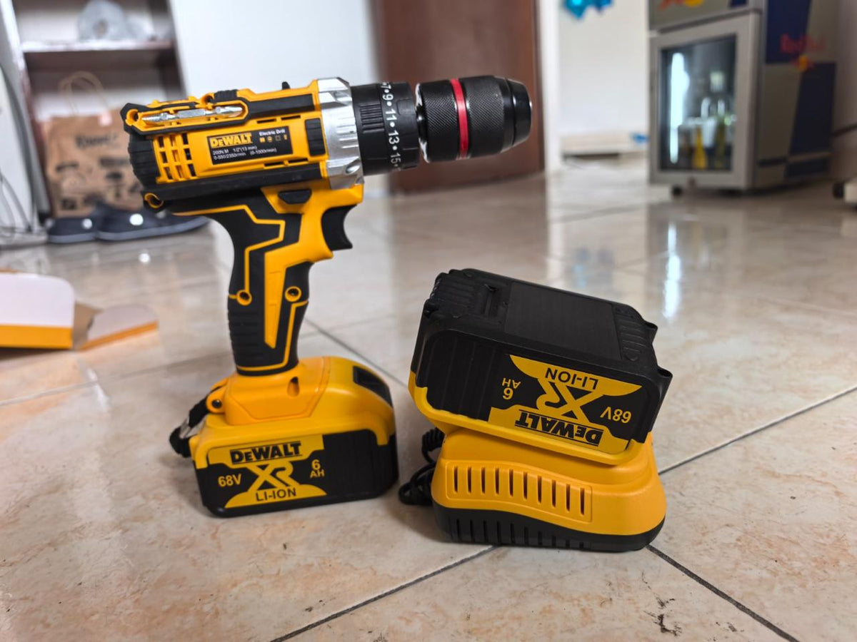 Taladro 68v com acessórios bateria