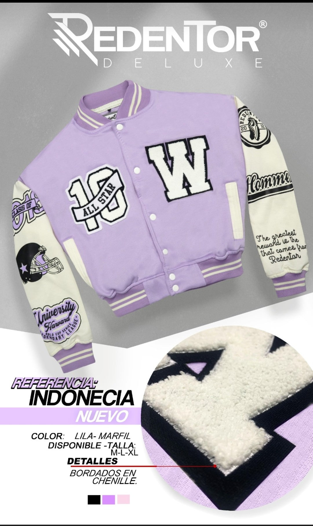 Chaqueta Beisbolera para dama